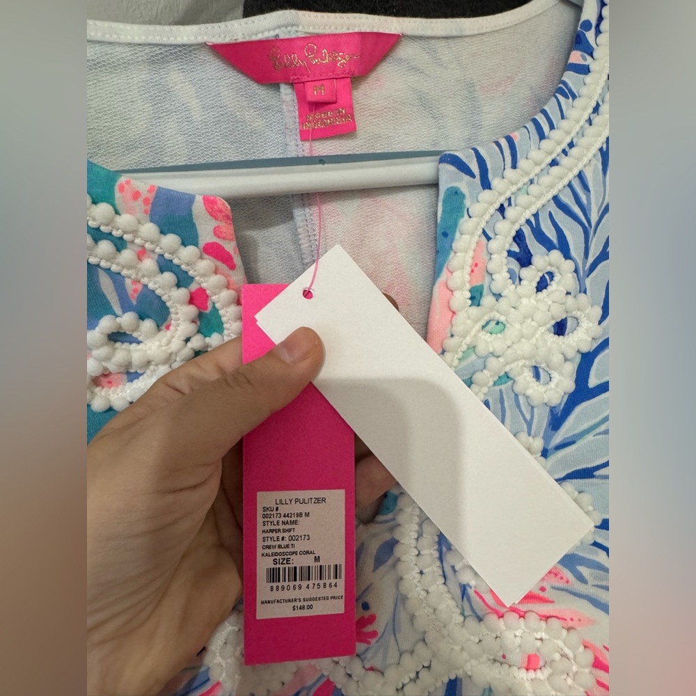 Lilly Pulitzer Harper Shift Dress Coral - Picture 3 of 4